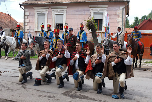 Recrutarea husarilor în zona Baraoltului